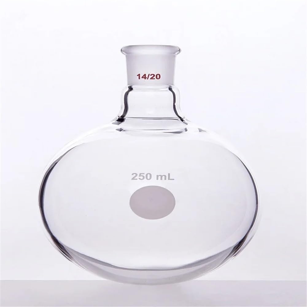 Attrezzature e forniture di laboratorio Bottiglia a sfera con collo singolo e fondo tondo, giunto 14/20, capacità 5 ml-500 ml, pallone in vetro borosilicato F301