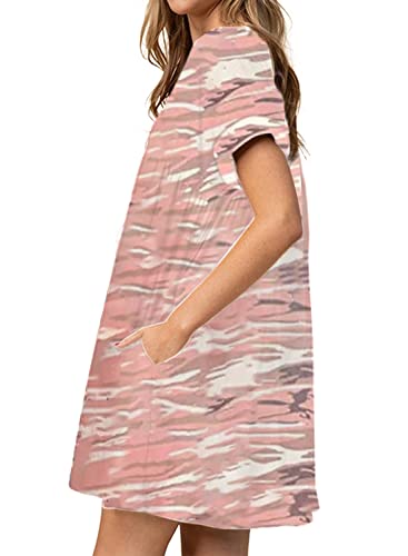Image of Jayscreate Women's Baby Doll Dress Summer Casual Tunic Pleated Flowy Swing Short Sleeve Black V Neck Mini Dress