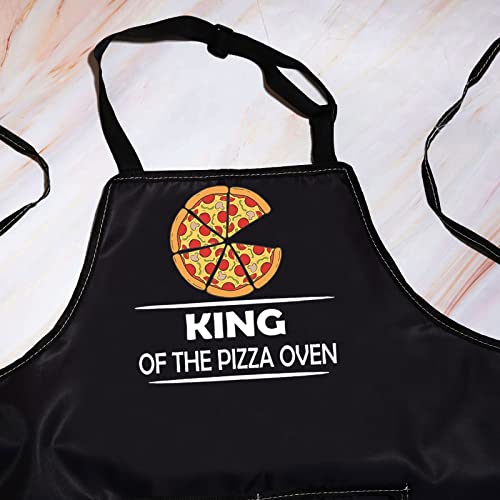 Bwwktop Pizza Chef Apron Pizza Maker Apron Pizza Chef Gifts King Of The Pizza Oven Pizzeria Apron With Pocket For Chef Dad (King Of Oven) #TOP2