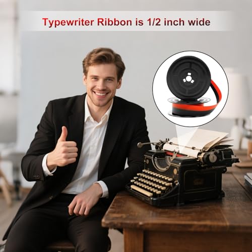 LBING 2 Stück GR4 Farbband für Schreibmaschine,Schreibmaschinenband Schwarz Rot mit Olivetti GR4 Rot und Schwarz Nylon Typewriter Farbband Schreibmaschinenband für Klare und Präzise Druckergebnisse