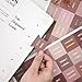 Laminated Bible Tabs, Bible Study Supplies, Large Print Bible Book Tabs for Women and Men, (Gold Foil Embossed Lettering) Bible Labels Index Tabs, Bible Accessories for Easy Navigation(Mocha Tone)