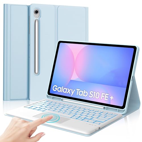 Funda Samsung Tab S10 Fe Plus para estudiar y trabajar en movilidad con teclado Ñ