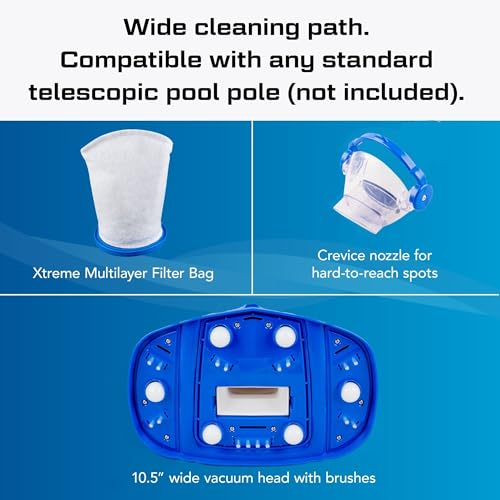 Miniatura 9 de Water Tech Pool Blaster Max Li Gen. 2 Aspirador Para Piscina Inalámbrico Con Motor P30, Aspirador Manual Para Piscina Y Spa