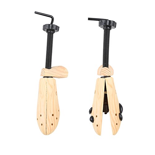 2 Pack Adjustable Shoe Stretcher, Professional Wooden Shoes Shaper/Shoe Tree For Men & Women Adjustable Shoe Expander Boot Stretcher For Bunions(Size 8-12) #TOP2