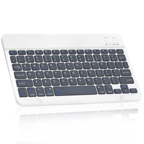 UrbanX Ultra-Slim Bluetooth Rechargeable Keyboard for Huawei MatePad 5G and All Bluetooth Enabled iPads, iPhones, Android Tablets, Smartphones, Windows pc - Shadow Grey