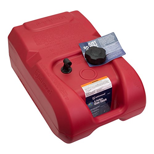 Attwood 8806LP2 Epa Certified 6 gallon Portable Fuel Tank, Red by attwood - Used condition - US$64.00