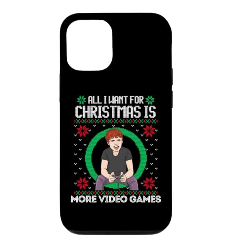 All I Want For Christmas Is More �r�f�I�Q�[�� �j�̎q ���̎q �Q�[�}�[ �X�}�z�P�[�X iPhone 12/12 Pro �p