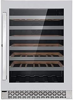 Cosmo 48-Bottle 24" Single Zone Compressor Wine Cooler/Chiller | Red and White Wine