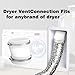 4'' Round To Oval Dryer Vent Adapter with 2 Steel Worm Drive Clamp, Dryer Vent Kit Exhaust Tube Vent Ventilation Recessed Hose Connector for House