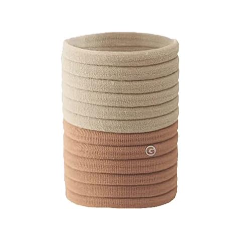 Gimme Beauty - Extra Fine Hair Ties - Blondie - Seamless, No Break Microfiber Elastic Hair Ties - Firm Yet Gentle Hair Accessories with All Day Hold + No Snagging, Dents, or Breakage (12 Count) Cover