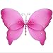 Butterfly Decorations 10" Medium Dark Pink Fuchsia Crystal Nylon Hanging Butterflies. Decorate a Baby Nursery Bedroom, Girls Room Ceiling Wall Decor, Wedding Birthday Party, Bridal Baby Shower, Bathroom. Kids Childrens Butterfly Decoration 3D Art Craft