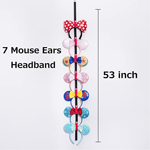 Gocasmus 3Pcs Mouse Ears Headband Holder Hanging Headband Organizer Bow Headpiece Hair Accessories Vertical Headband Holder Wall Display Decor #TOP3