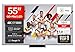 TCL 55Q7C QLED Mini LED Fernseher, 55 Zoll, 4K HDR Premium, Dolby Vision IQ & Atmos, Smart TV mit Google TV, 6.2.2 Sound, 144Hz VRR, AMD FreeSync Premium Pro, HDMI 2.1, AirPlay 2, Alexa