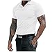 LAOSU Polo Homme Manches Courtes Décontractés Col Zippe Mode Vintage Pas Cher Imprimé Golf Grande Taille Confort Tee Shirt Tops Hauts Sport T-Shirt Casual Streetwear Printemps Été Beau Chic