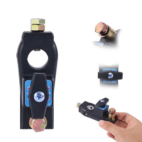 Gosknor Interruptor Apagado de Batería, Interruptor Desconexión Rápida Alta Resistencia Aislador Maestro Corte Batería Alta Corriente Botón Apagado para Vehículos de 12 V y 24 V Autocaravanas