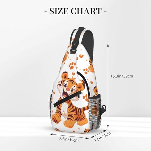 Bolso bandolera con diseño de tigre miniatura 3