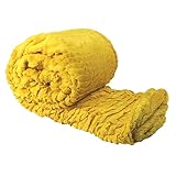 BOON Colleen Air Brushed Faux Fur Bed Couch Cover Throw Blanket, 60