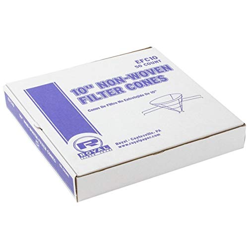 Royal Kit de filtración para aceites de freír – Soporte cónico con 50 filtros