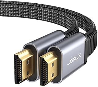 JSAUX 4K HDMI Cable 3M, Flat Slim HDMI 2.0 Cable Ultra High Speed 18Gbps Thin Lead Support 3D, UHD 4K@60Hz, 2160P, HD 1080P Video, Ethernet Compatible with Fire TV, HDTV, PlayStation PS4 PS3 - Grey