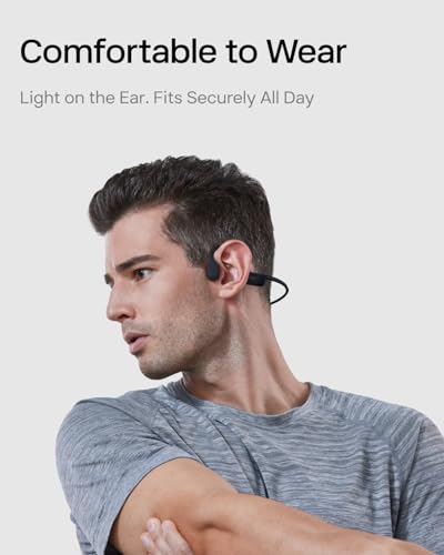 Image of SHOKZ OpenRun Bone Conduction Open-Ear Bluetooth Sport Headphones, Black (Pack of 2)