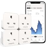 EMPORIA Smart Plug with Energy Monitoring | 16A Max / 10A Continuous | WiFi Smart Outlet | Mobile App | compatible with Alexa | UKCA Certified (4)