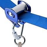 Ninja Slackline Pulley by Gentle Booms Sports, Ninja Warrior Obstacle Course Accessories for Kids and Adults