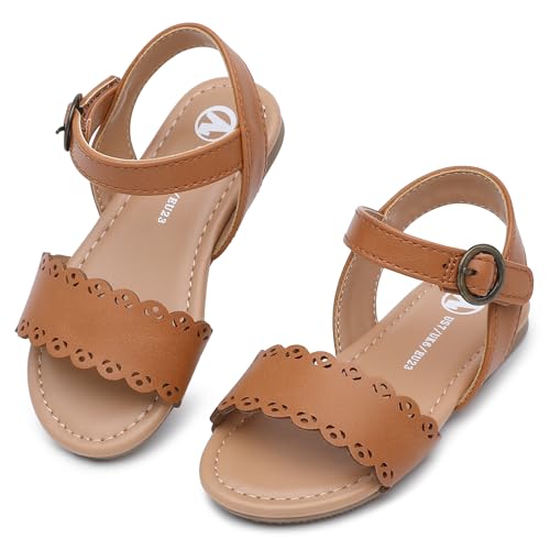 festooning Toddler Girls Sandals Ankle Strap - Open Toe