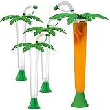 Sweet World USA Palm Tree Luau Yard Cups (Box of 108) - for Margaritas, Cold Drinks, Frozen Drinks, Kids Parties - 14 oz. (400 ml) - BPA Free and Crack Resistant (Green)