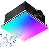 BSEED Wifi Smart Bathroom Exhaust Fan with Light, Bluetooth Speaker & Humidity Sensor, 230 CFM 1.5 Sone, 7 RGB Modes & 3CCT Adjustable Light & Nightlight, Music Sync, App/Remote Control, Easy Install
