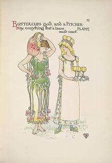 ZVLYVHSK Famous Modern Artwork Posters And Prints Buttercups Gold and Pitcher Plant Two Young Women by Walter Crane Modern Artwork for Home Decor 60x90cm