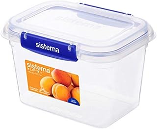 Sistema KLIP IT PLUS Food Storage Containers | 1.49 L | 2 Piece Airtight Contain - Compare price