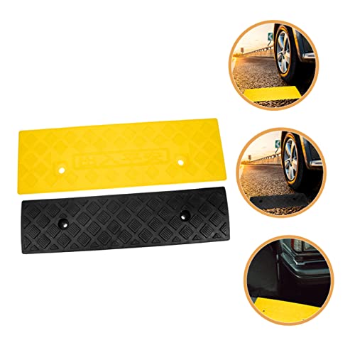 Rampas de Caucho para Bordillo 2 pcs Negro y Amarillo miniatura 3