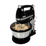 Better Chef Convertible Stand & Hand Mixer | 350-watt Motor | 5-Speeds & Boost | Rotating Stainless Bowl