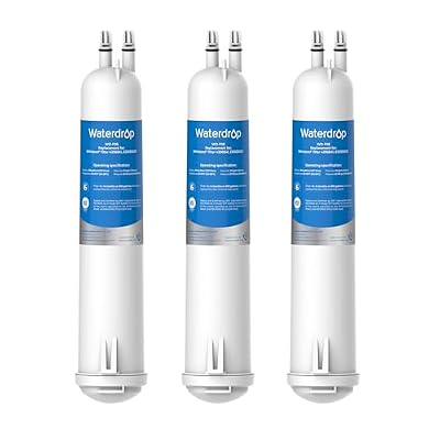 Waterdrop EDR3RXD1 Replacement for Everydrop® Filter 3, 4396841, 4396710, WD-F08, Kenmore® 46-9083, 46-9030 Refrigerator Water Filter, 3 Filters