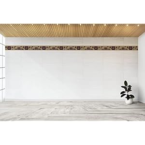 Dundee Deco DDAZBD9168 Peel and Stick Wallpaper Border Stars Red Beige Sign Wall Border Retro Design 15 ft x 7 in 457m x 1778cm Self Adhesive