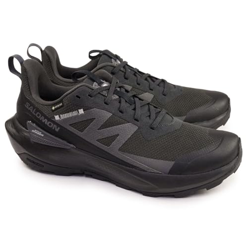 SALOMON(サロモン) メンズ 防水スニーカー エリクサーアクティブ GTX ハイキング アウトドア ゴアテックス 軽量 ELIXIR ACTIV GORE-TEX 474561（PT／BK／MG） 27.5cm