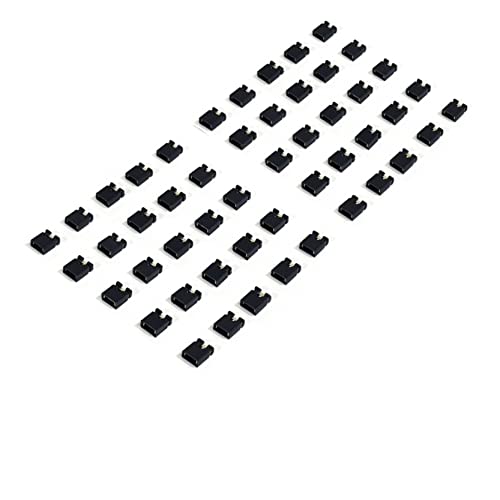 I3D Sélection - Lot de 50 cavaliers - jumpers noir au pas de 2.54mm