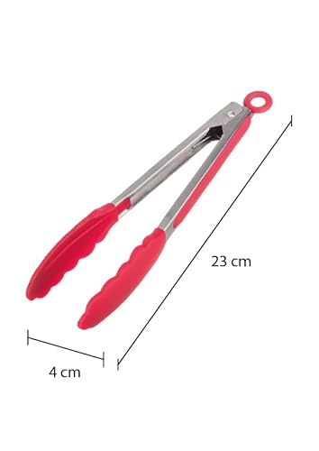 Pegador Inox Com Ponta Em Silicone 23cm Weck Vermelho