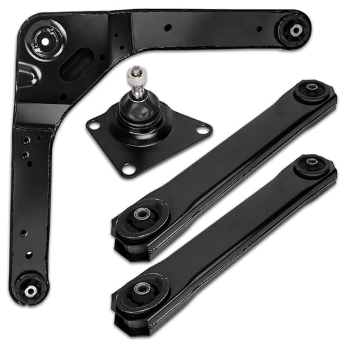 Rockplanet Rear Upper and Lower Control Arm, Ball Joint Compatible with 1999-2004 Jeep Grand Cherokee Suspension Rear Control Arm Kit, 52088422AB K7450 K641869