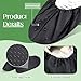 Frienda 8 Pairs Non Slip Reusable Shoe Covers Waterproof Boot Covers for Household Carpet Floor Protection Machine Washable (X-Large)