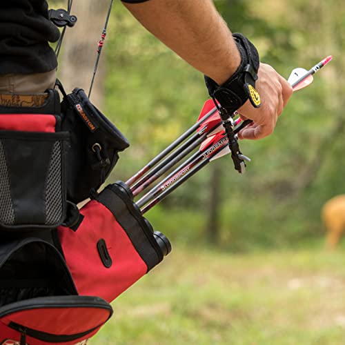 Bloodsport Judgement Lightweight Precise Durable Carbon Fletched Hunting Arrow For Compound Bow - 31" Length.244" Standard-Diameter.001" Straightness, 6 Pack, 350 Spine #TOP4