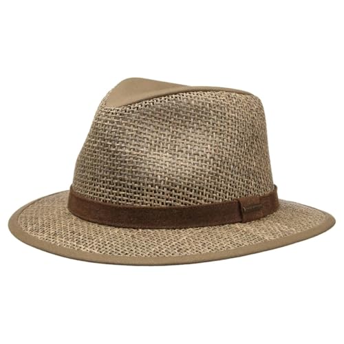 Stetson Medfield Seagrass Traveller Hut Herren Frühling Sommer Natur L (58-59 cm)
