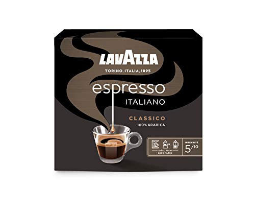 Lavazza L'Espresso Italiano - Café molido equilibrado y aromático, 2 paquetes de 250 g [500 g]
