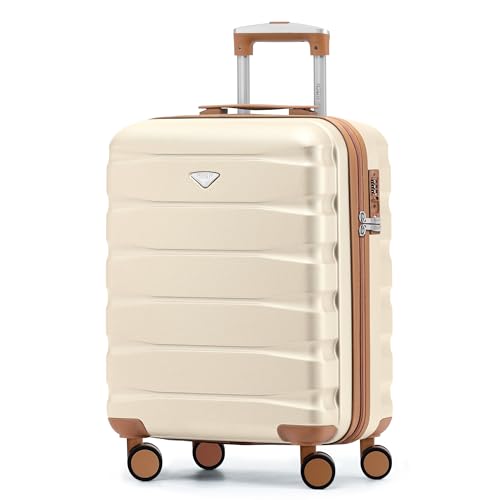 Flight Knight Bagage Cabine Leger a 4 Roues en ABS Approuve par Plus De 30 Compagnies Aeriennes, Dont Air France, easyJet et Lufthansa 55x40x23cm