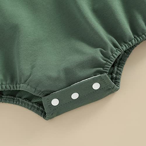 Newborn Baby Girl Boy Clothes Crewneck Sweatshirt Romper Babe/Rainbow Pullover Sweater Shirts Oversized Fall Clothes (Babe-Green, 3-6 Months) #TOP3