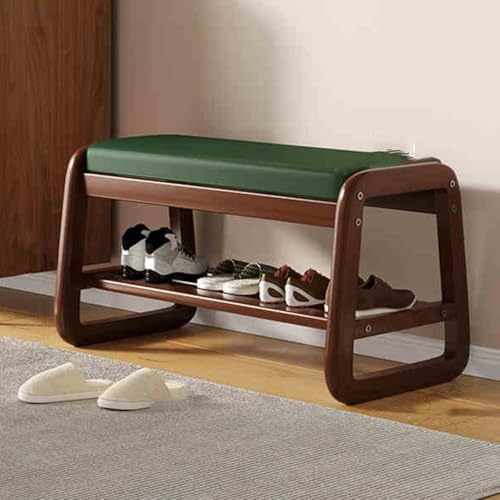 Étagère à chaussures en bois pour couloir et entrée avec banc de rangement chic