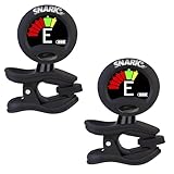 Convenient Pack: Includes two rechargeable clip-on tuners, providing you with a backup tuner or the ability to keep one with multiple instruments for seamless practice and performance sessions Clip-On Convenience: Equipped with a secure clip mechanis...