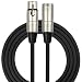 Kirlin Cable MP-280-15/BK - 15 feet - XLR to XLR Microphone Cable Black PVC Jacket