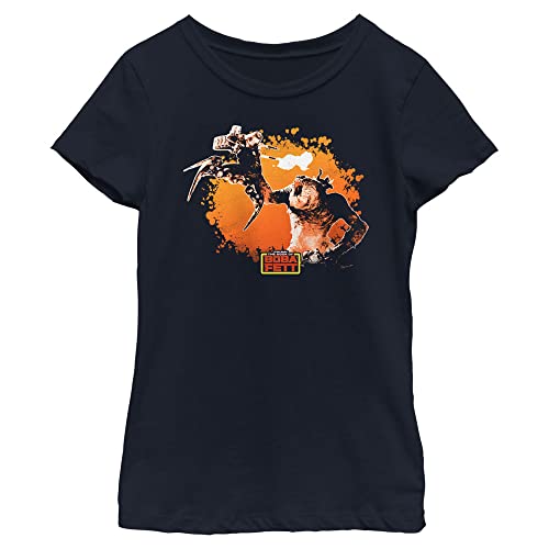 T-shirt Star Wars fille manches courtes imprimé Book of Boba Fett coton