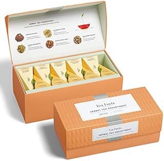 Details su Tea Forte ' Herbal Tea Assortment Box 20 Filter Bags Pyramid Infusion 5 Assorted Flavours